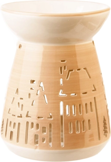 Aromalampada in ceramica Casette beige
