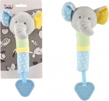 Elefante di Peluche sonaglio e dentizione 23 cm