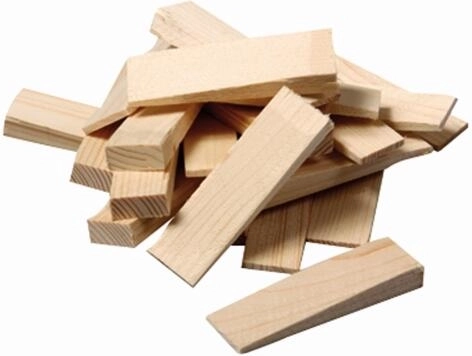 Fa szerelő ékek 80 × 25 × 10–1 mm, 20 db