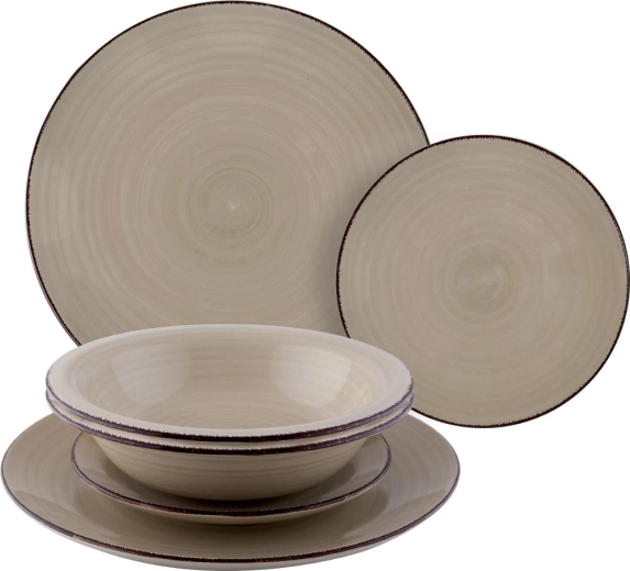 Lamart Trendy keramische bordenset 6 stuks