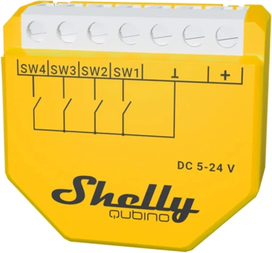 Shelly Wave i4 DC z-wave nástěnný vstupní modul se 4 vstupy