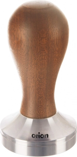 Tamper per espresso in acciaio inox e legno 50 mm