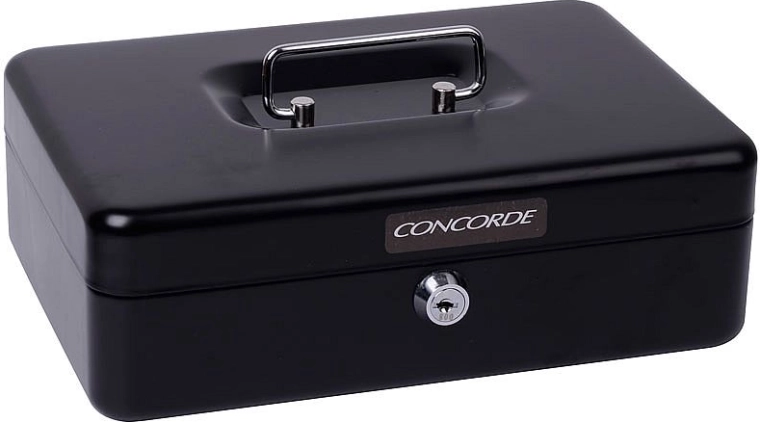 Cassetta di sicurezza in metallo CONCORDE nera