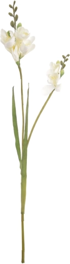 Umjetni cvijet frezija bijela 54 cm