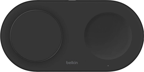 Belkin BoostCharge Pro 2-in-1 Qi2 15 W Wireless Charging Pad – Black