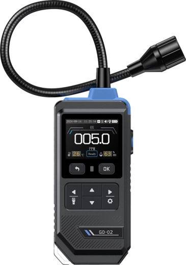Fnirsi GD-02 brændbar gasdetektor med farvet IPS-display