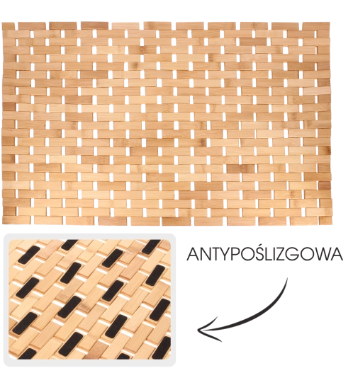 Badezimmer-Bambusmatte Barbados 50 × 70 cm