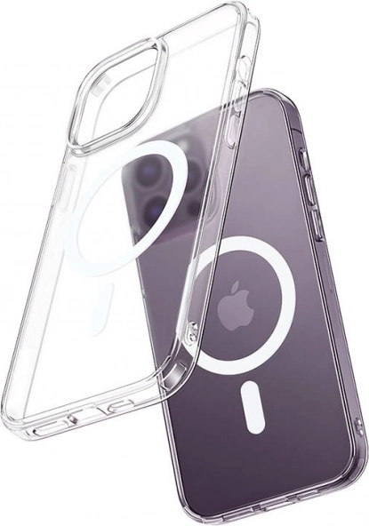 coque magnétique Mcdodo pour iPhone 15 Pro transparente