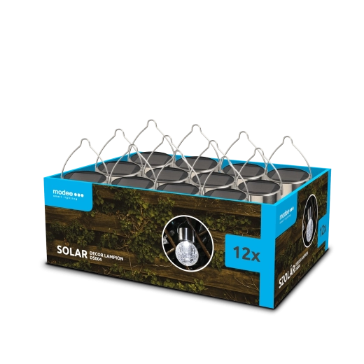 Modee decorative solar LED garden lanterns (12 pcs)