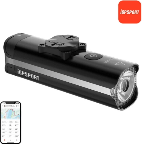 front bicycle light igpsport vs1200 with m80 smart mount