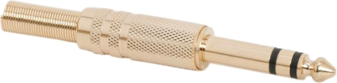 Connettore jack stereo dorato da 6,3 mm