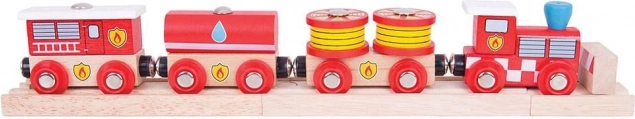 Large Fire Train Bigjigs Rail