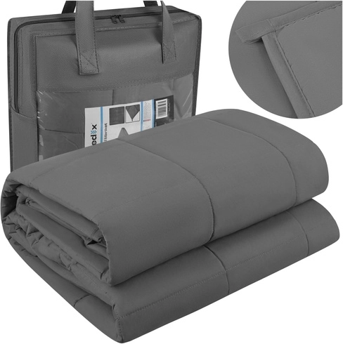 Couverture lestée Isomedix 7 kg 200 × 150 cm grise