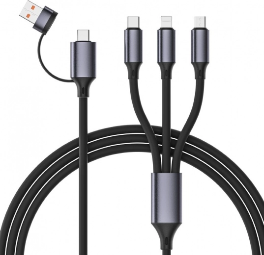 Câble de charge universel 4‑en‑1 USB 1,5 m