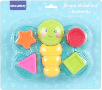 Inserimento a forma di farfalla – giocattolo in plastica per bambini 18 mesi+