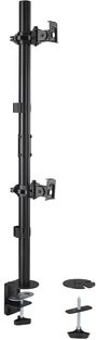 Supporto da scrivania per 2 monitor con disposizione verticale (fino a 32")