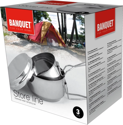 Compact 3-piece camping set