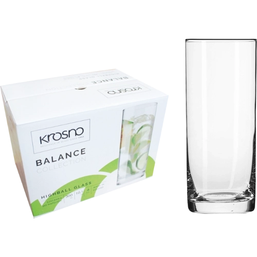 Set of Tall Long Drink Glasses KROSNO Balance 300 ml – 6 pcs