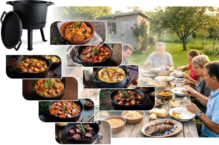 2-in-1 lid: pan and grill plate