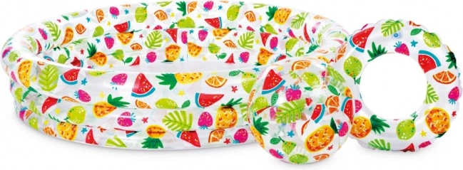 Nafukovací bazénový set Hawaii pro děti 132 × 28 cm