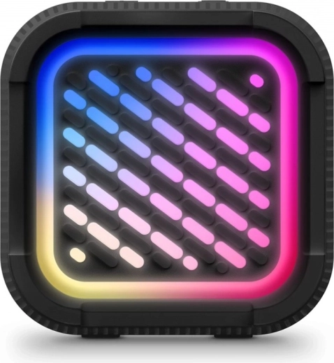 RGB light show synchronized with music