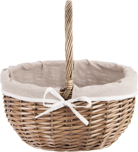 Intreccio artigianale robusto in vimini naturale