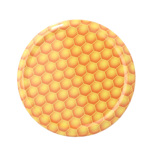 Metal låg Twist-off 82 mm med bikubemønster, 750 stk.