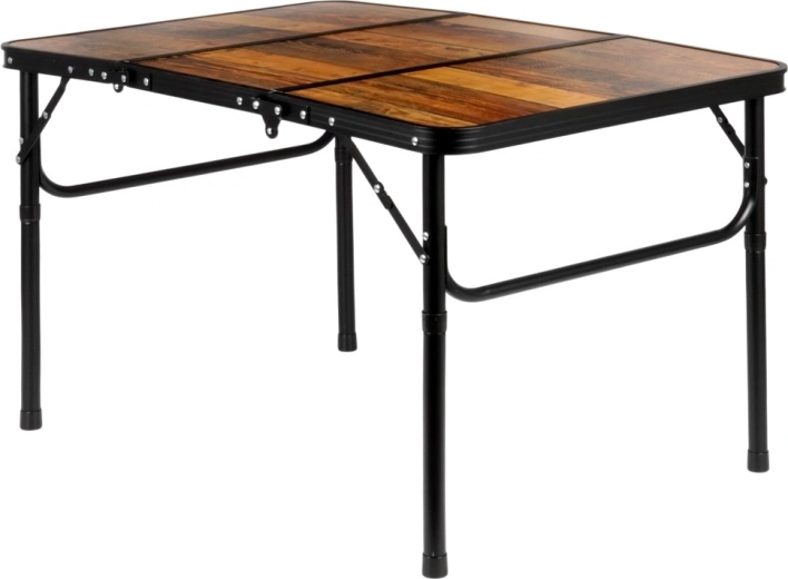 Durable wood-look tabletop and sturdy frame