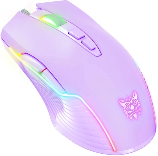 ONIKUMA RGB herná myš fialová