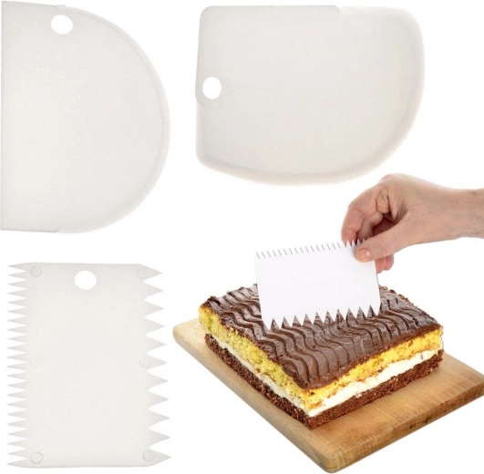 Spatole da pasticceria 12 cm, set 3 pezzi
