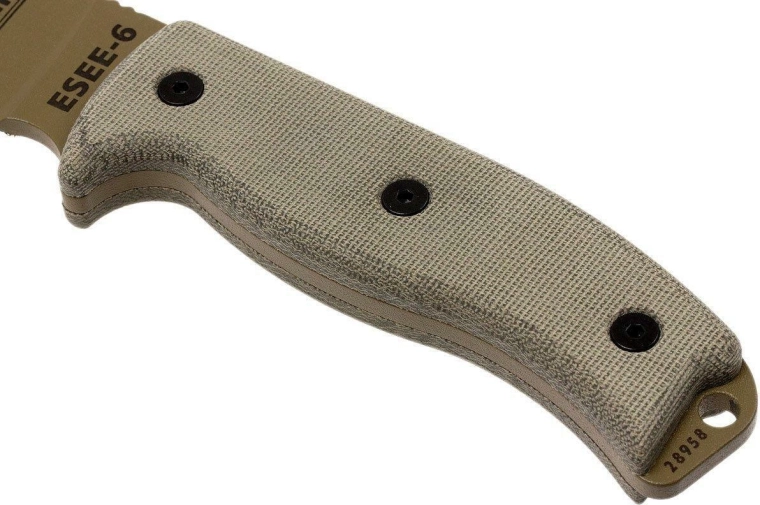 Comfortable and secure Micarta grip