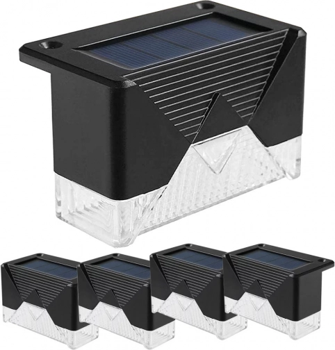 Solarna zidna LED svjetla za stepenice i ogradu, set od 4 komada