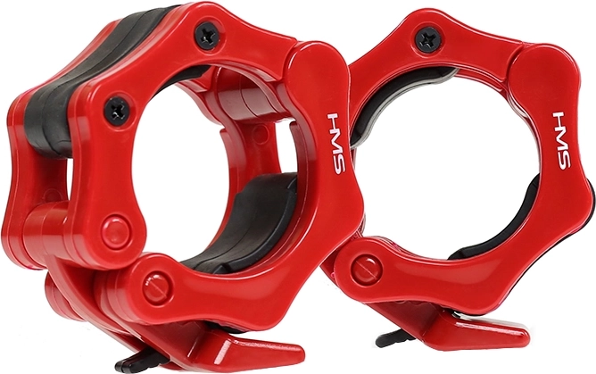 50 mm Olympic Barbell Collars HMS Red