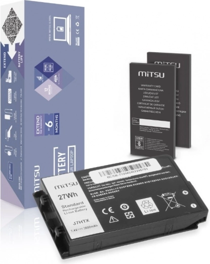 Batteria MITSU per tablet Dell Latitude 12 Rugged 7202/7212/7220 (3600 mAh, 27 Wh)