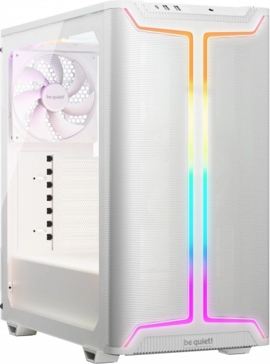 Be quiet! Pure Base 501 DX bílá – PC skříň ATX s vysokým průtokem vzduchu a ARGB