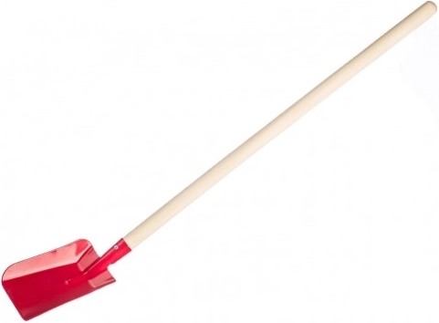 Children's shovel with wooden handle 80 cm – Red