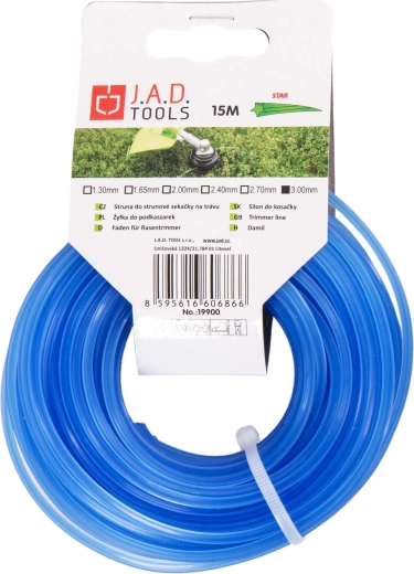 Fil étoilé pour débroussailleuse 2,4 mm, 15 m