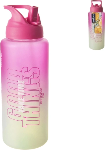 Tritan Bottle Moly Light 1 l Pink-Green