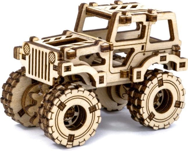 wooden 3D puzzle monster truck Superfast WOODEN CITY