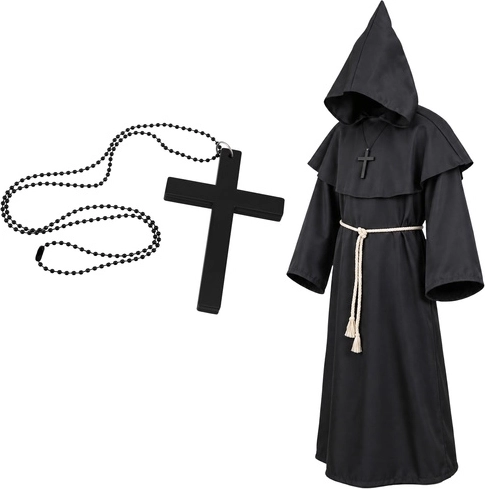 Halloween-Mönchskostüm Glimz