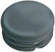 Rund prop 60 mm af LDPE, sort (10 stk)