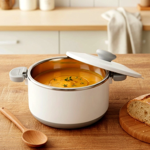 Hält Speisen warm und kalt