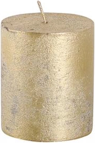 Rustic Candle PROVENCE gold 7 cm