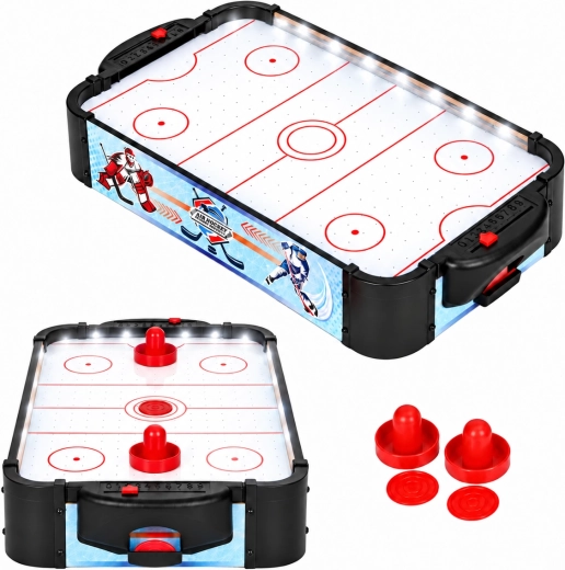 Children's Tabletop Air Hockey with LED Lighting 58 cm ECOTOYS