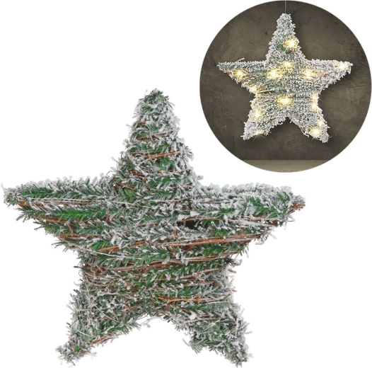 Snežni učinek na pletenem okvirju