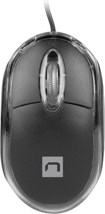 Mouse ottico con cavo Natec Vireo 2, 1000 DPI, nero