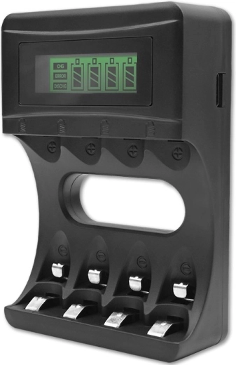 Töltő Ni-MH AAA/AA akkumulátorokhoz