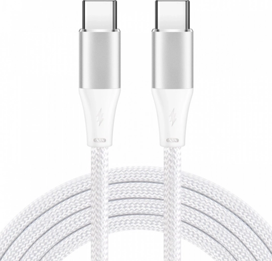 Cavo USB‑C 1 m bianco 60 W PD e QC
