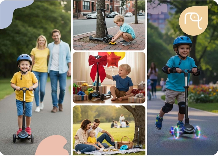 Battery-free LED wheels