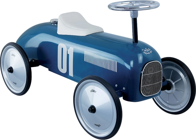 Vintage metal ride-on blue